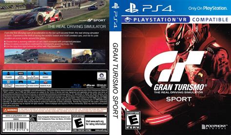 Gran Turismo Sport Playstation 4 Ps4 Replacement Case Playstation