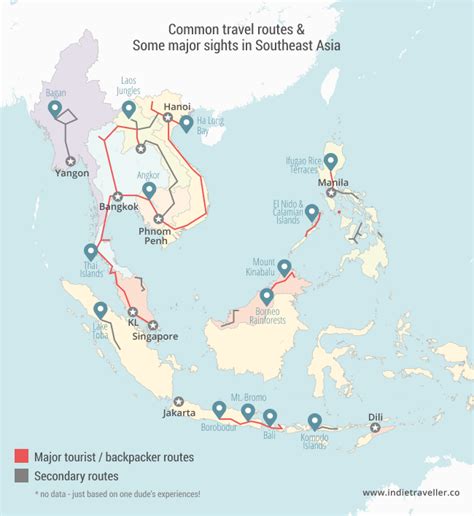 Southeast Asia Itineraries And Backpacking Routes Ultimate Guide