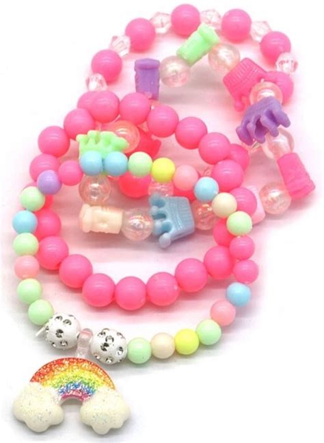 Armbanden Set Van 4 Regenboog Kroontje Prinses Loki Bol