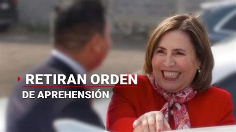 Dejan sin efecto la orden de aprehensión contra Rosario Robles la