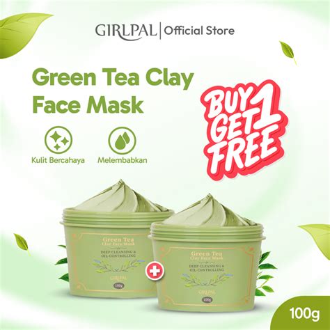 Jual Girlpal Green Tea Clay Mask G Face Masker Organik Deep