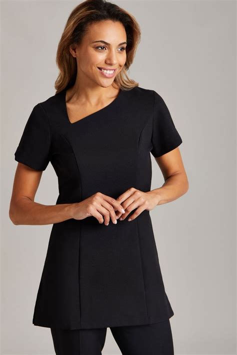 Asymmetric Scooped Neckline Short Sleeve Princess Seams At Front Hand