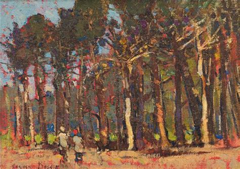 Adriaan Hendrik Boshoff Landscape With Figures And Forest Mutualart