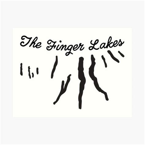 Finger Lakes Silhouette Art Print For Sale By Fancyfreedesign Redbubble