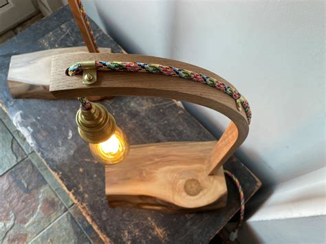 Oak Steam Bent Table Lamps Totally Steamed