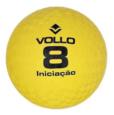 Bola De Iniciação Esportiva - Bola De Iniciação Borracha Esportiva T8 Numero 8 Vollo Cor Amarelo ...