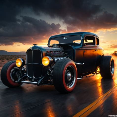 Premium Free Ai Images Hot Rod Car