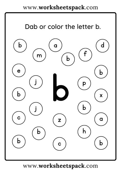 Free Letter B Printable Worksheets Worksheetspack