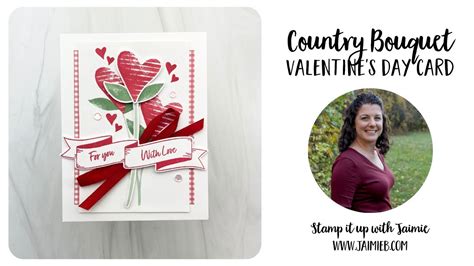 Sneak Peek Stampin Up Country Bouquet Card Tutorial Youtube