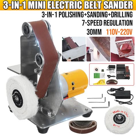 Cheap 3 In 1 110v220v Mini Electric Belt Sander Diy Polishing Grinding