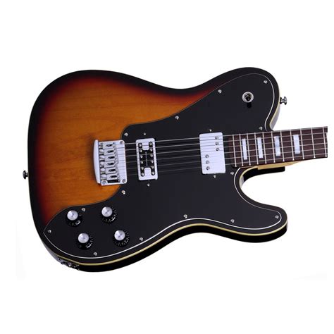 DISC Schecter PT Fastback Electric Guitar, 3-Tone Sunburst | Gear4music