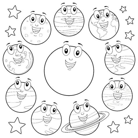 Planets Coloring Pages 100 Pieces Print Free For Kids