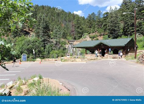 Helen Hunt Falls Colorado Hiking Trails Thru Waterfalls Stock Image ...