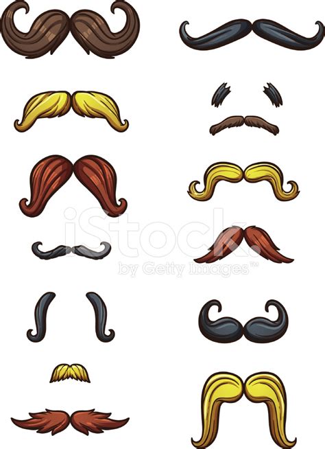 Cartoon Mustaches Stock Vector - FreeImages.com