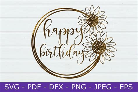 Happy Birthday Svgs Cricut Cake Topper Design Bundles