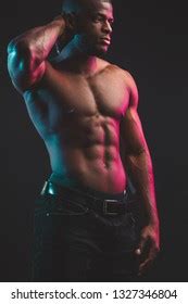 African Male Athlete Naked Torso Six Stock Photo Shutterstock
