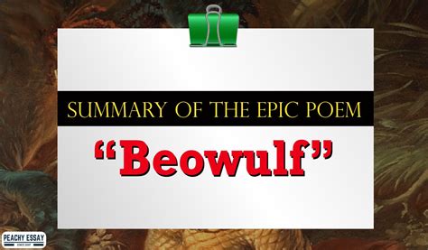 Summary of the Epic Poem “Beowulf”