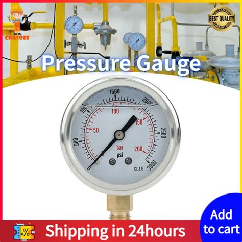 ChasoeeFast DeliveryPGG604 200bar 1 4BSP Y60 Radial Pressure Gauge