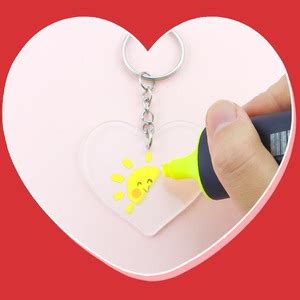 Amazon YETOOME Acrylic Heart Keychain Blanks 120 Pcs Clear Heart