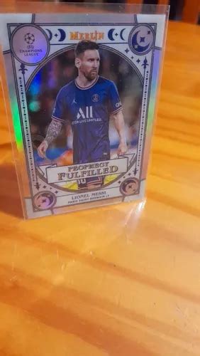 Carta Topps Merlin Lionel Messi Paris Saint Germain 2022 En Venta En