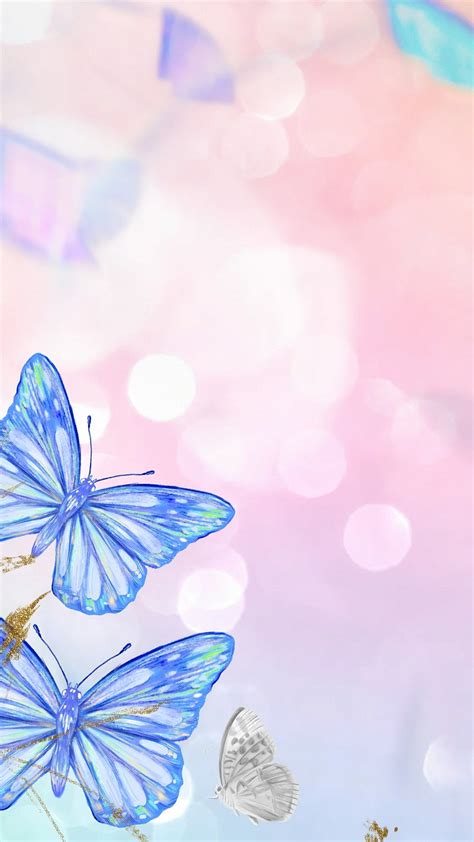 Top More Than 61 Aesthetic Blue Butterfly Wallpaper Best In Cdgdbentre