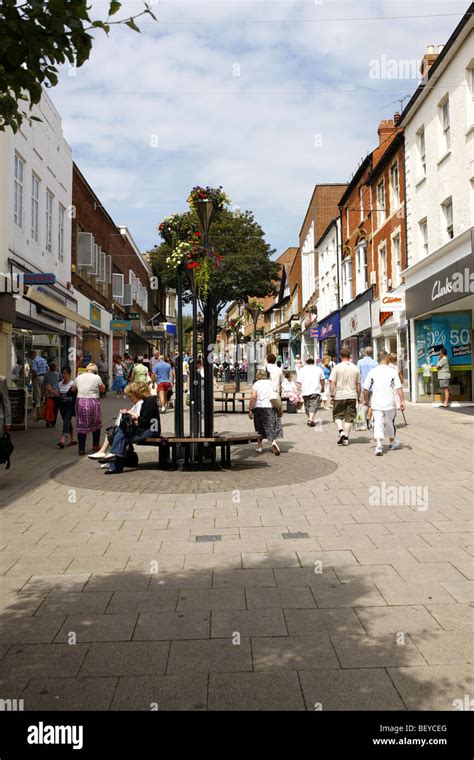 Shops In Middle Street Yeovil Somerset Stock Photo Alamy