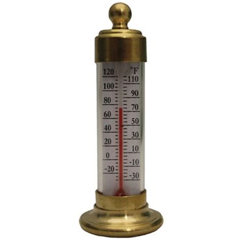 Weems And Plath Conant Vermont Desk Living Brass Finish Thermometer Ccbt19lfb