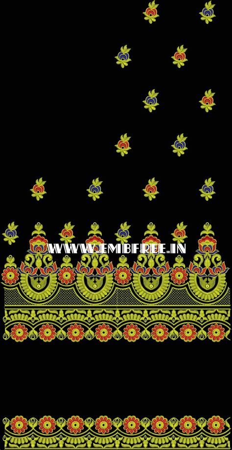 an ornate border with flowers and leaves on black background, suitable ...