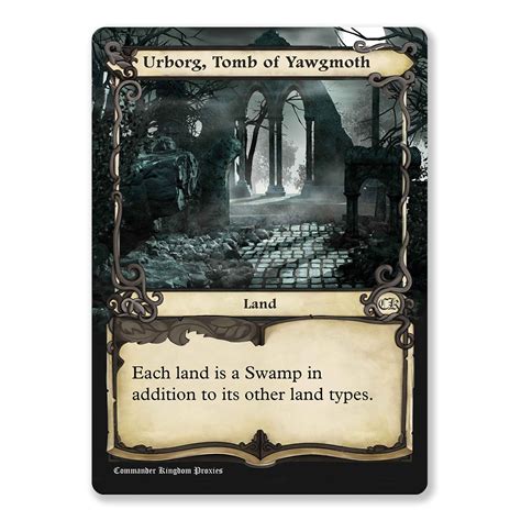 Urborg Tomb Of Yawgmoth Adventure Custom Mtg Proxy Card Print Mtg