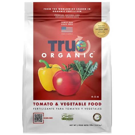 True Organic 12 Lbs Organic Tomato And Vegetable Dry Fertilizer 4 5 6