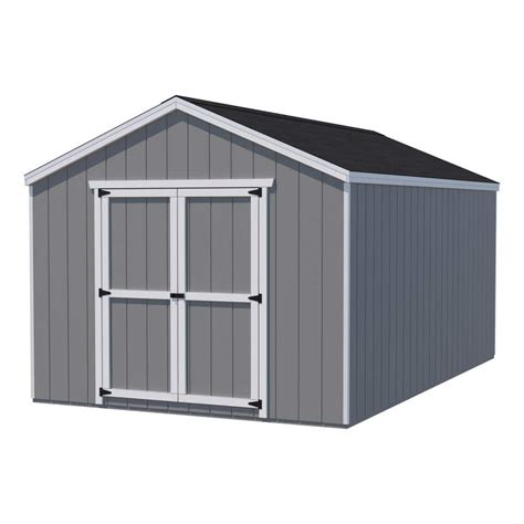 Little Cottage Co Value Gable 8 Ft X 16 Ft Outdoor Wood Storage Shed Precut Kit With Floor