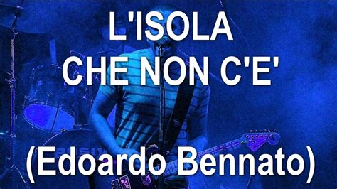 L Isola Che Non C Karaoke Tonalit Bassa Do Edoardo Bennato