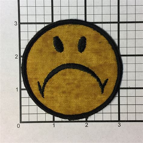 Vintage 1970s Sad Face Patch Never Sold And Stored Away Over Etsy