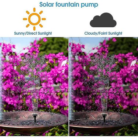 Fontaine Solaire Avec Panneau Solaire De W Pompe Eau Batterie