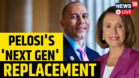 Usa News Live Hakeem Jeffries To Replace Pelosi As Speaker Nancy Pelosi News News18 Live