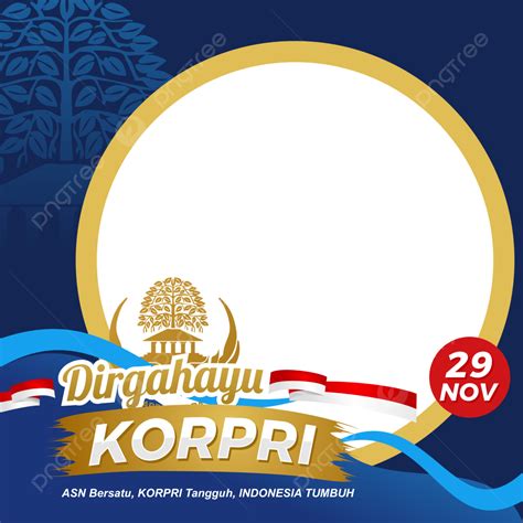 Hari Pahlawan Indonesia Vector Design Images Twibbon Hari Korps