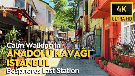 Istanbul Turkey 4K Walking Tour Anadolu Kavağı Last Station of