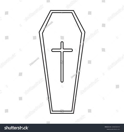 Coffin Icon Coffin Design Vector Art Royalty Free Stock Vector