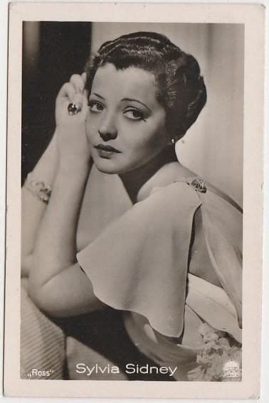 Sylvia Sidney 1930s Vintage Ross Film Stars Real Photo Trading Card 1