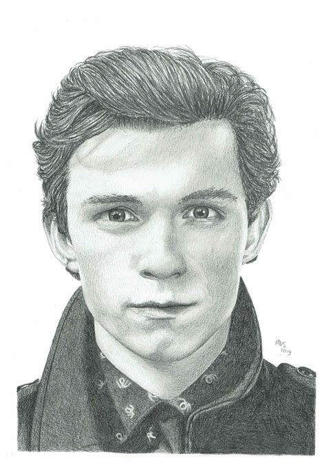 I Made This Portrait Drawing Of Tom Holland What Do You Think Check