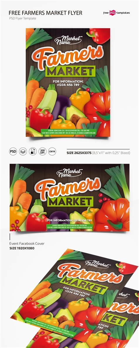 Free Farmers Market Flyer PSD Template – Free PSD Templates