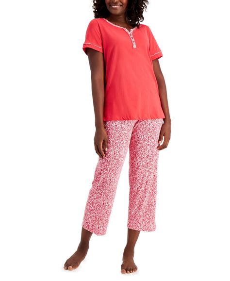 Charter Club Petite Cotton Capri Pajama Set Created For Macy S Macy