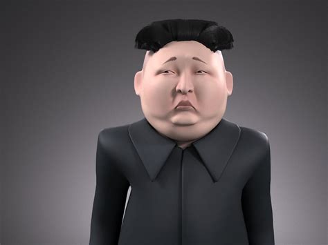 Kim Jong-Un (cartoon) 3D Model by SQUIR