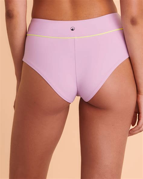 SEATONIC Recycled Fibers Boyleg Bikini Bottom Violet Bikini Village