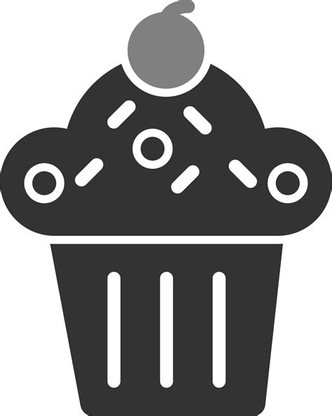 Cupcake Vector Icon 19628294 Vector Art At Vecteezy