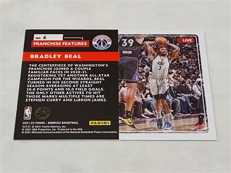 2021 22 Panini Donruss Franchise Features 6 Bradley Beal For Sale