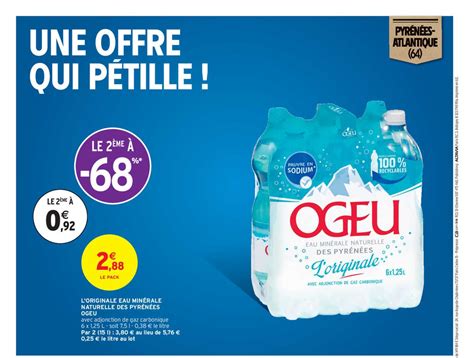 Promo L originale Eau Minérale Naturelle Des Pyrénées Ogeu chez