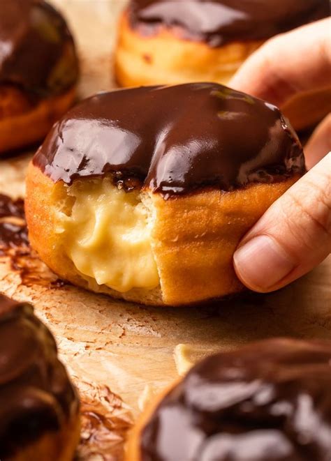 Boston Cream Doughnuts Baker By Nature Homemade Donuts Homemade