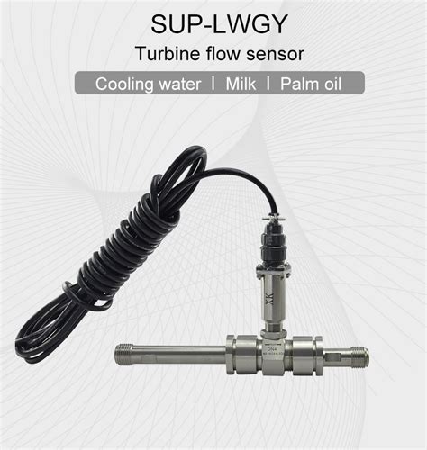 Turbine Flow Sensor Thread Connection Turbine Flow Working Turbo Flow