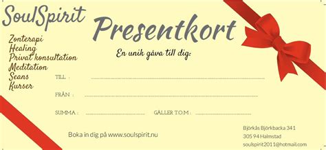 Presentkort